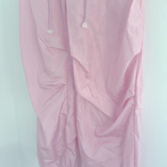 Light pink pants windbreakers Sz Small light weight joggers track pants - Picture 2 of 8